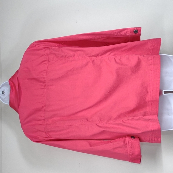 NWOT Women's Christopher & Banks size XL Coral colored button down Jacket - Picture 5 of 10